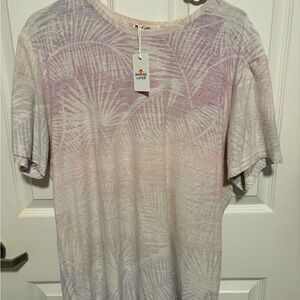 Marine Layer Purple and Cream T-Shirt